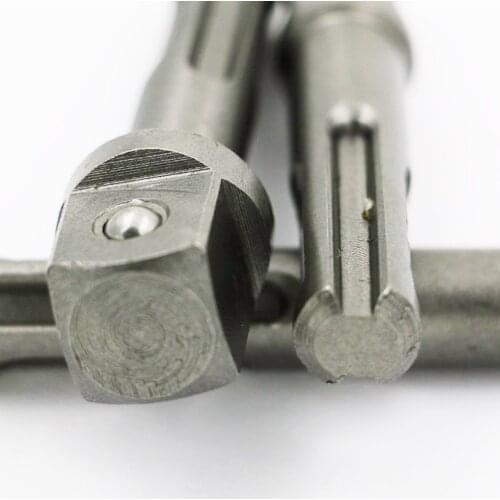 High Quality 3PCS SDS Drill Chuck Adapter Power Extension Socket Driver Tool 1/4 3/8 1/2 Driver Set Drills Bit