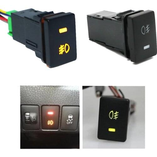YSY 1pcs Fog light Push Switch 4 Wire Button For Camry Corolla Land Cruiser Sienna Foglight Switch DC12V