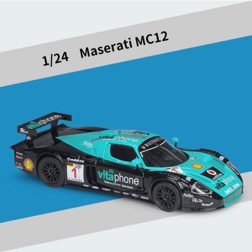 1:24 Maserati MC12 Le Mans Racing Car Alloy Car Model Diecasts & Toy Vehicles Collection Car Toy Boy Birthday gifts