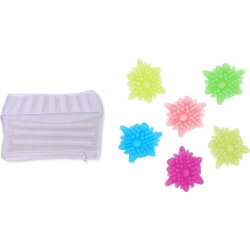 1 Pcs Mesh Shoes Washing Bag & 6 Pcs Magic Laundry Ball