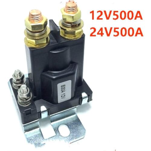 12/24V car start relay 500A high current total power switch double battery isolation relay car Batteries Isolator Control Switch