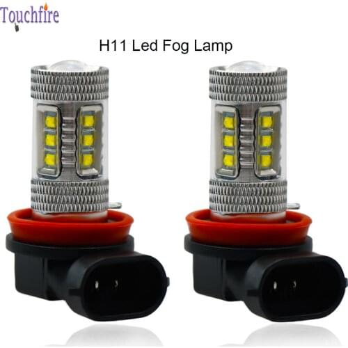 2Pcs 9006 HB4 9005 HB3 H1 H7 H8 H11 Canbus 16LED Fog Lights Car Bulb Driving Day Running Lamp Auto Led Lamp 12-24V 6000K