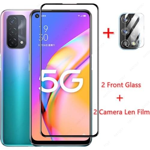 2PCS For OPPO A93s 5G Glass for OPPO A93s 5G Tempered Glass Film Screen Protector HD Camera Len Film for OPPO A93 5G