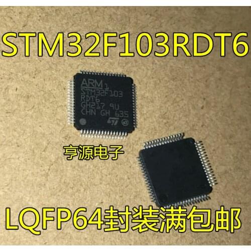 1pçs/lote 32 bit MCU chip qfp64 stm32f103rdt6 STM32F103