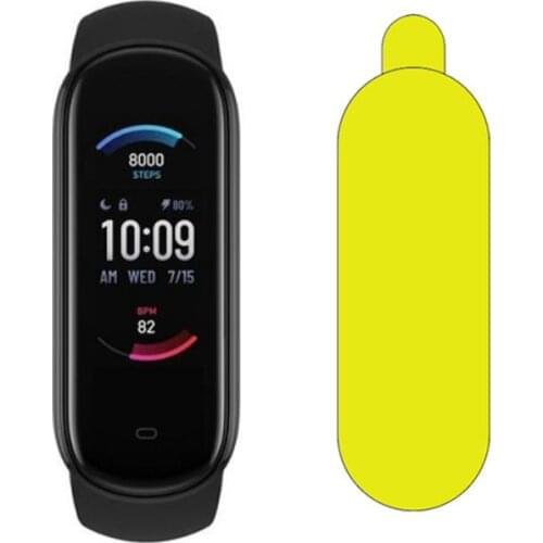 5pcs TPU Soft Smartband LCD Protective Film Guard For Amazfit Band 5 Band5 Smart Bracelet Wristband Full Screen Protector Cover