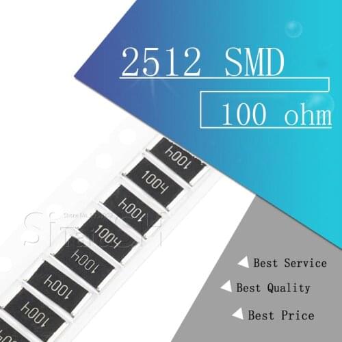 50Pcs 2512 SMD chip fixed resistor 1% 1W 0.1R 0.01R 0.05R 0.001R 0.33R 1R 0R 10R 100R 2W 0.001 0.01 0.1 0.33 0.05 1 0 10 100 ohm