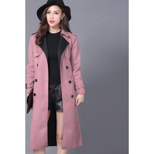 Женские замшевые тренчи AILOOGE China At AliExpress