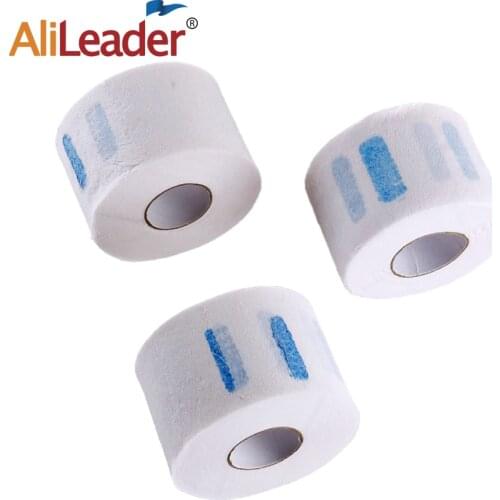 Alileader 1 Roll Neck Paper Barber Salon Hairdressing Collar Accessory Black White Professional Stretchy Neck Disposable Paper