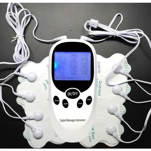 Digital Electric Muscle Stimulator Tens Acupuncture Body Massager Therapy for Back Neck Full Body Relax EMS Massager Health Care