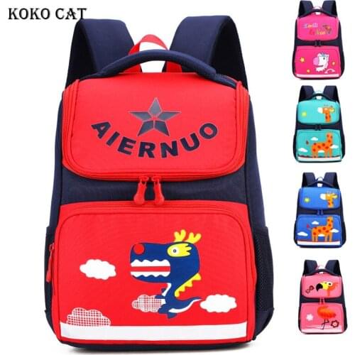 Primary Children Unicorn Backpack Dinosaur School Bag Kid Cute 3D Cartoon Orthopedic Satchel for Girl Mochila Infantil Escolares