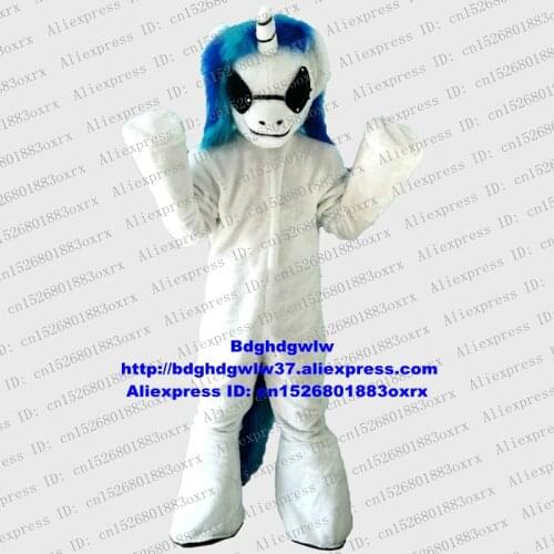 White My Little Pony UNIMON Unicorn Ainkhuern Single Angle Horse Mascot Costume Character Comedy Performance Ceremony zx656