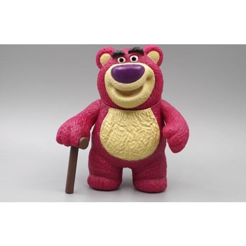 Disney Toy Story 3 Strawberry Bear Action Figure PVC Lotso Decoration Dolls Movable Toy For Kids New Year Gift