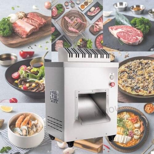 Commercial meat cutter Fast meat slicer electric slicer Shred Fully automatic dicing machine