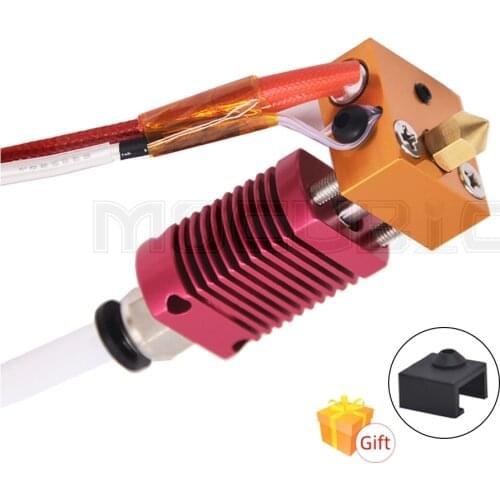 Ender-3/5 Pro Parts Assembled 3D Printer Parts MK8 Extruder Hot End Kit 24V 1.75mm 0.4mm Nozzle Aluminum Heated Block Parts