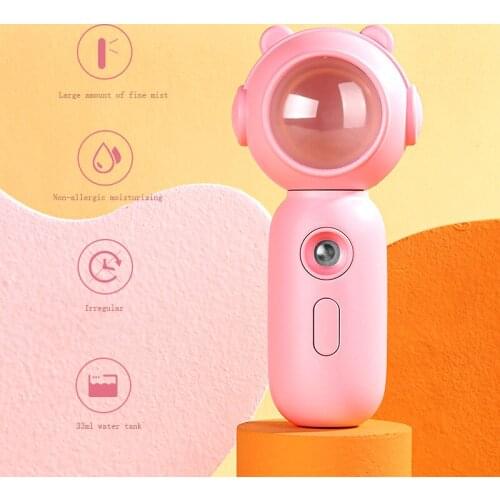 Oveliness 3ml Mini Facial Sprayer Mister Portable Cute Humidifier Cold Face Hydration Water Steamer Beauty Deveice Tools