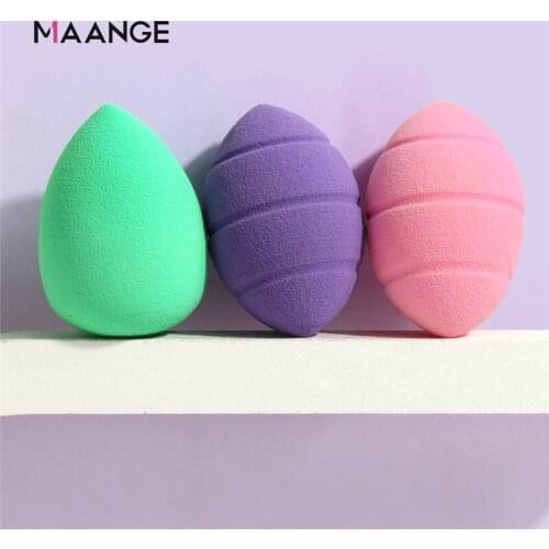 3pcs/Pack Cosmetic Puff Powder Smooth Makeup Soft Foundation Sponge Water Drop Blending Shape Makeup Tool Accessories Wholesale