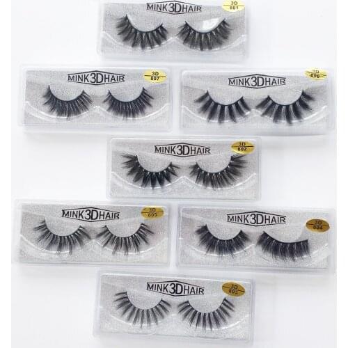 Wholesale mink eyelashes 30/50/70/100 pairs 3D mink lashes bulk eyelash extension natural false eyelashes makeup Long Eye