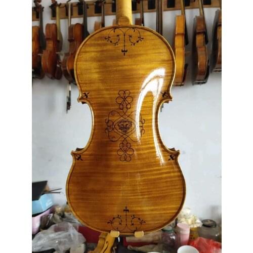 NEW Master 4/4 Violin Guarneri model with flower 2020