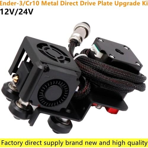 New 1PC Ender-3/Cr10 Metal Direct Drive Plate Upgrade Kit For CR10 Ender3 Direct Extruder Adapter Plate 12V/24V 3D Printer Parts