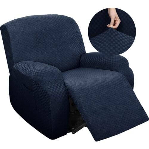 1 Set Solid Single Sofa Cover Elastic Thickening All-Inclusive Massage Chair Cover Fabric Sofa Reclin Cover Home Decoration