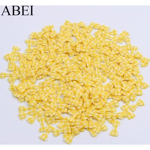 Wholesale 300pcs/lot mini bows accessory for Scrapbook Cards Handicraft fabric bow garment accessories
