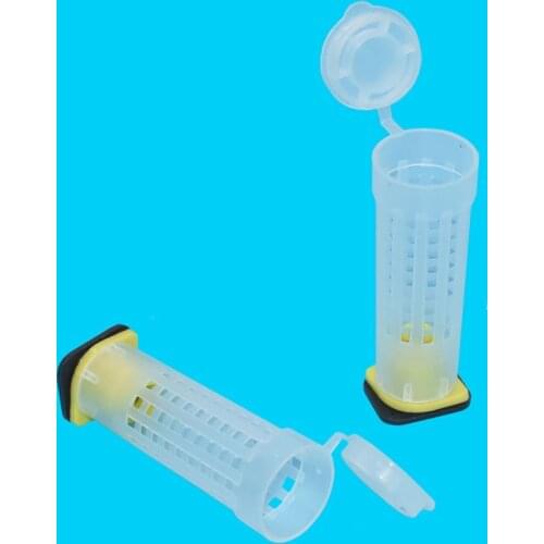 100 Sets Bee Equipment Queen cage 7.6cm 2.6cm diameter The new beekeeping equipment Insects tools wholesale Bee feeder
