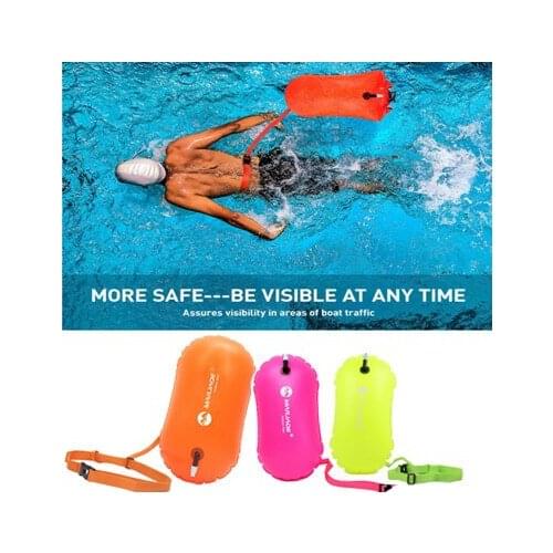 Swimming Buoy PVC Safety Float Air Dry Bag Tow Float Swimming Flotation Bag Waterproof Inflatable Swimming Drifting Bag