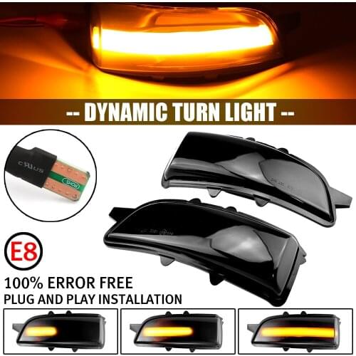 For Volvo S40 S60 S80 C30 V50 V70 Dynamic Turn Signal Light LED Rearview Side Mirror Light Sequential Blinker Indicator Light