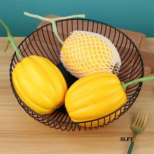 Festive Home hotel supermarket Shop Store decoration foam faux fake fruit Artificial Simulation Cantaloup muskmelon model