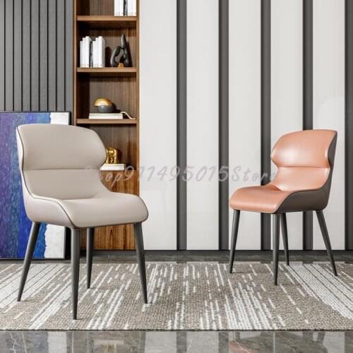 Nordic Light Luxury Dining Chair Italian Modern Simple Back Chair Home Restaurant Hotel Desk Dresser Chair