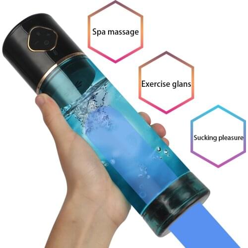 Water Bath Penis Enlargement Pump Electric Male Masturbator Cup Air Vacuum Pump Penis Proextender with Spa Sex Toys for Men