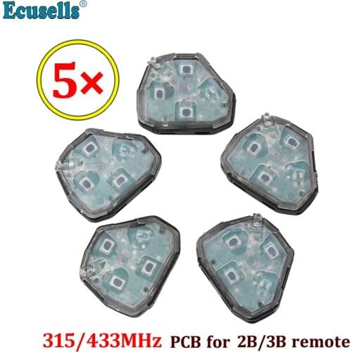 5pcs/lot Internal Assembly of Remote Key for Toyota Camry Corolla Prado RAV4 Vios Hilux Yaris 315MHz 433mhz Transmitter Core