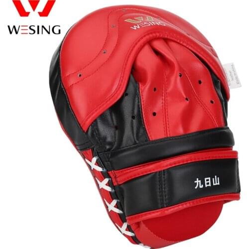 Wesing Boxing Hand Target Sanda Muay Thai Punching Mitts Training Arc Men Boxer Target Single focus mitt