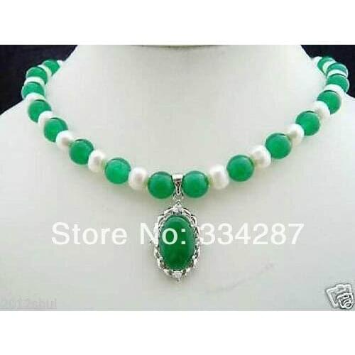 Jewelry jades pandent necklace 18"