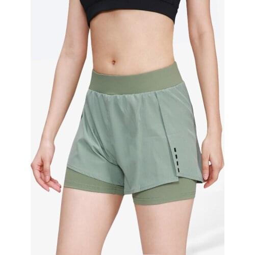 Womens Running Shorts Quick Dry Breathable Leggings Seamless High Waist Jogging Yoga Shorts Reflective Gym Fitness Shorts