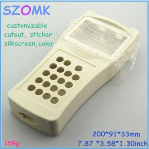 1 piece, handheld plastic enclosure for electronic abs 200*91*33mm 2014 new enclosure box plastic project box enclosure case