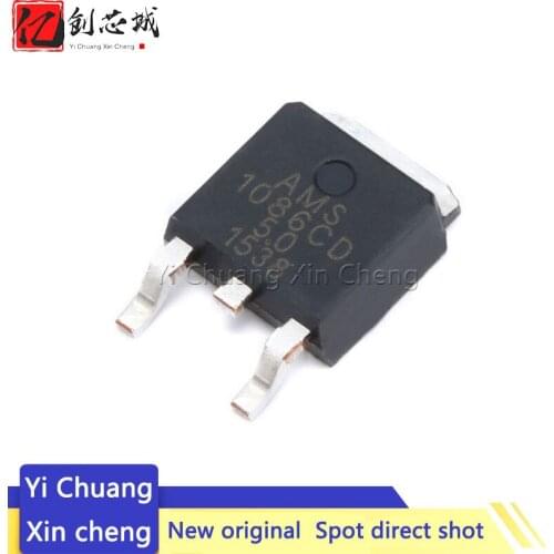 10PCS New AMS1086CD 1086CD-5.0 1086CD SMD AMS1086CD-5.0 power IC step-down IC linear stabilized LDO patch TO-252