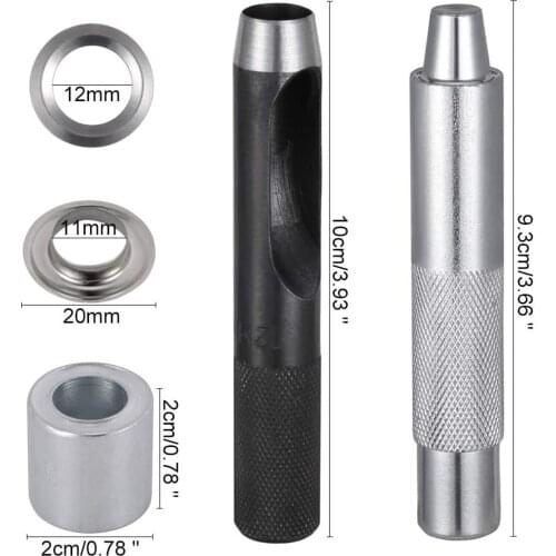 120sets Grommets Eyelets Washer Leather Curtains Setting Tool Tarp Canvas