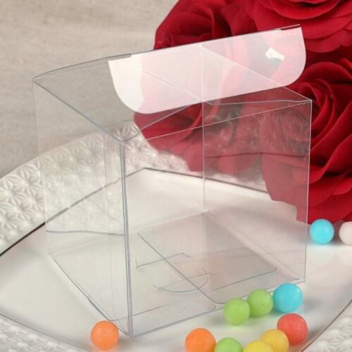 200pcs Jewelry Gift Box Clear Boxes Plastic Box Transparent Storage Pvc Box Packaging Display Pvc Boxen For Wedding/christmas