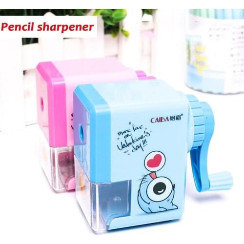 2021 Creative Cute Cartoon Automatic Pencil Sharpener Students Learn Stationery Childrens Pencil Sharpener Mechanical