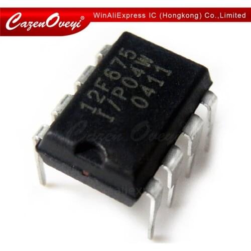 4pcs/lot PIC12F675-I/P 12F675 PIC12F675 = PIC12F629-I/P PIC12F629 12F629 DIP-8 In Stock