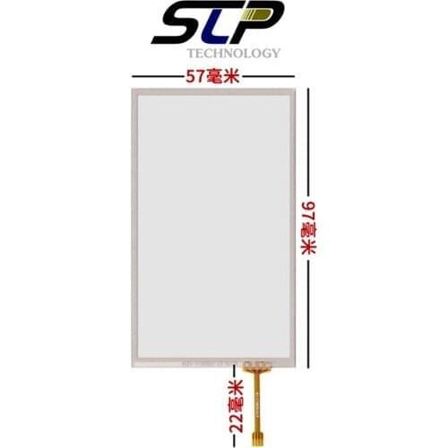 5 Pcs New 4.3''inch 97mm*57mm Touch screen panel for PDA handheld device 4 wires Resistive Touch screen handwriting Panel Glass