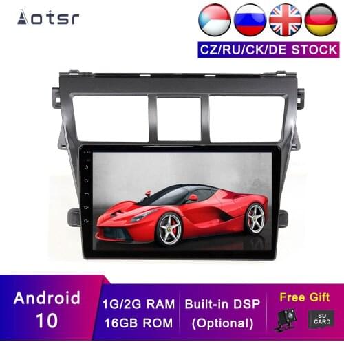 AOTSR Android 10 Car GPS For Toyota VIOS 2007-2012 For Yaris Sedan 2006-2012 For Belta 2005-2008 Car Navigation Stereo Head Unit