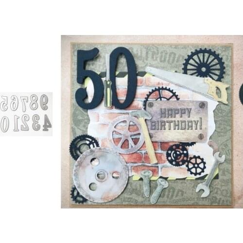 Big Digital Set Die Cut Numeral Metal Cutting Dies Stencil Scrapbooking Embossing 2020 New Christmas Craft Stamps And Dies