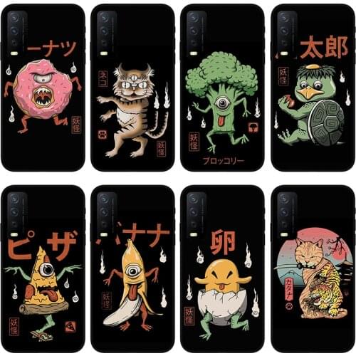 Anime monster Phone case for vivo y30 y50 y53 y52 y31 y53 , Protective silicone case for vivo Y18 Y19 Y15 Y12 Y51 Y85 Y97 Y70s