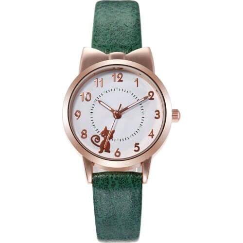 Sleek Minimalist Fashion With Leather Band Dial Womens Quartz Watch Gift Watchs Trending Products Reloj Mujer zegarek damski