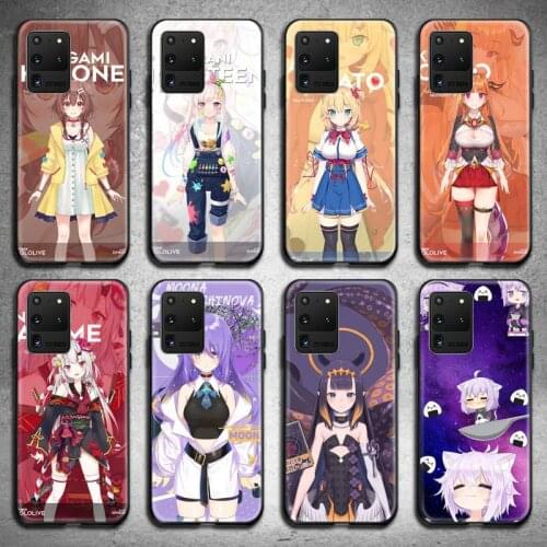 Hololives Anime Phone Case For Samsung Galaxy S21 Plus Ultra S20 FE M11 S8 S9 plus S10 5G lite 2020