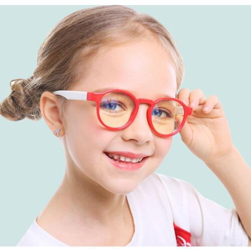 Anti Glare Filter Kids Glasses Children Anti Blue Light Blocking Eyeglasses Girl Boy Optical Frame Clear lenses UV400 3-13 2019