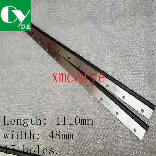 Wash up blades For Komori Lithrone L440 Length 1110mm width 48mm 15 holes