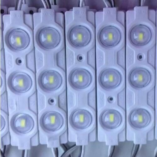 NEW 5730 3LED injection led module with lens DC12 Waterproof IP65 ,120degree 1.5W white,LED sign,shop banner